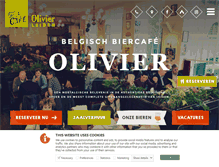 Tablet Screenshot of leiden.cafe-olivier.be